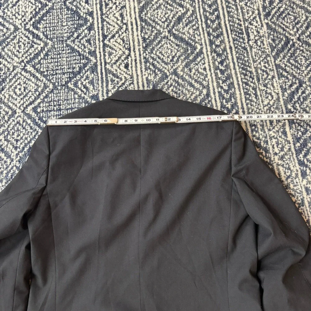 Zara Man Basic Black Blazer Suit Jacket Mens Size 44 EU 54